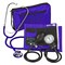 Veridian Healthcare ProKit Aneroid Sphygmomanometer With Dual-Head Scope, Adult, Purple 02-12711 - alternate 1